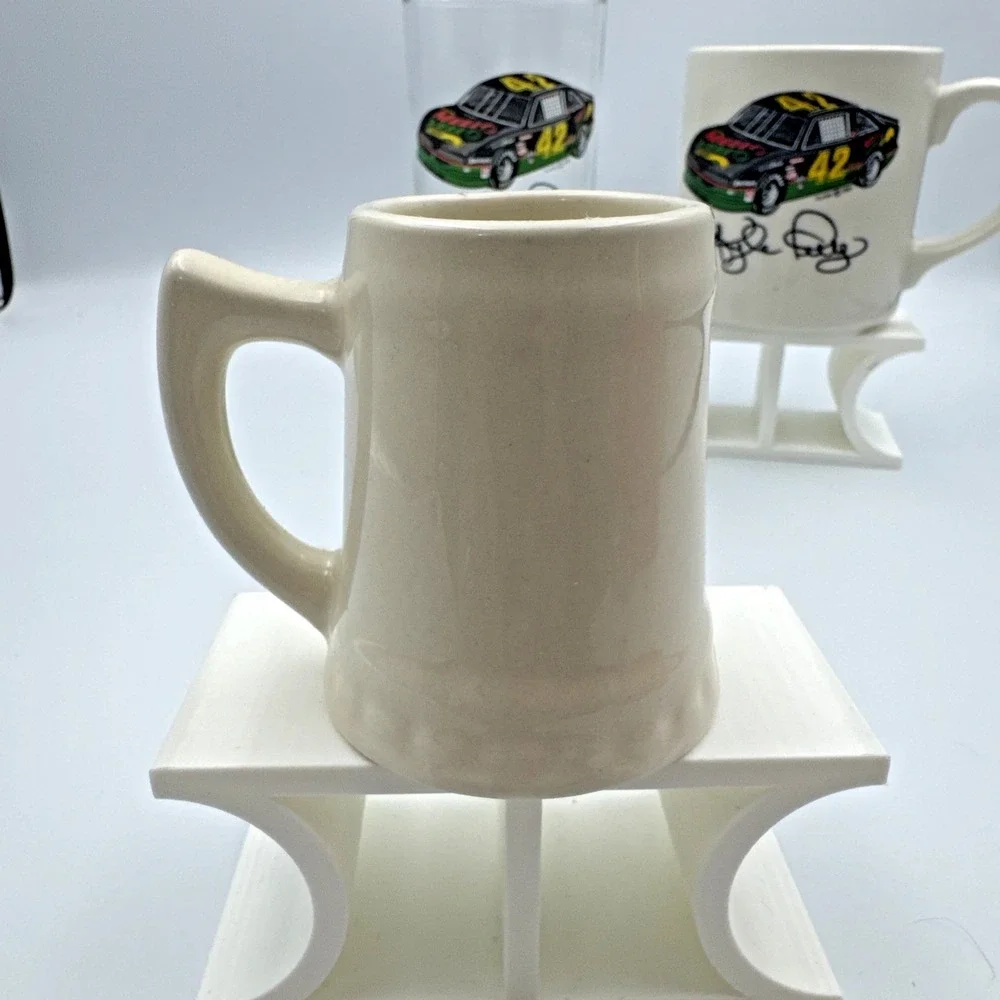 Kyle Petty Racing #42 Mellow Yellow Glassware Collection By‎ Hunter 1991 Vintage
